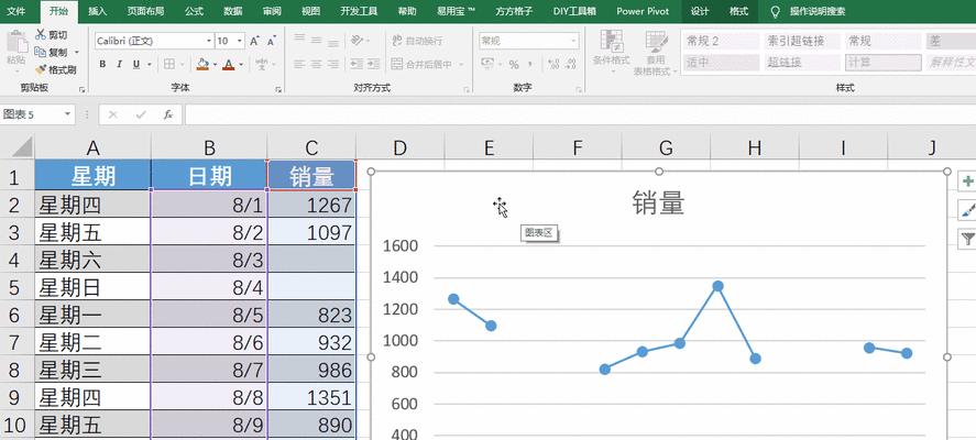 利用Excel制作折线图的横纵坐标主题（简单易学的数据可视化方法）